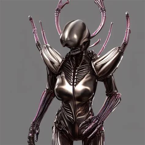A Beautiful Alien Woman In Xenomorph Armor By Stable Diffusion Openart