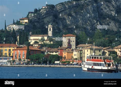 View Of Torbole Garda Lake Italy Europe Stock Photo Alamy