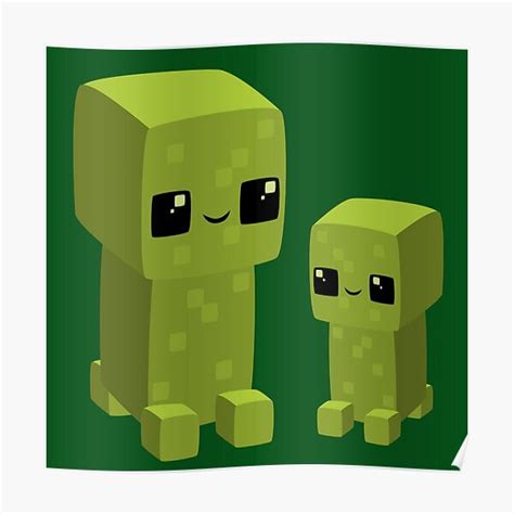 Minecraft Creepers Poster For Sale By Wrenflight Redbubble
