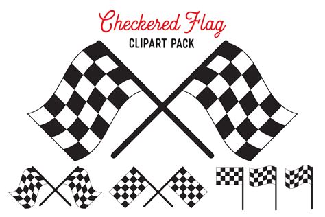 Checkered Flag Vector Design Bundle Graphic By The Gradient Fox