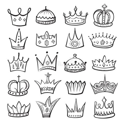 Monarchy Symbol Set Royalty And Authority Wealth Stock Vector