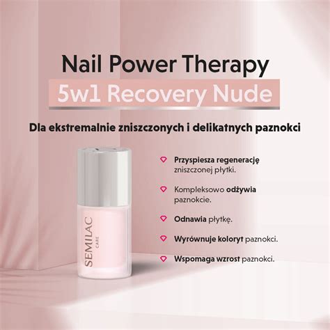 Semilac Odżywka do paznokci Nail Power Therapy 5w1 Recovery Nude 7 ml