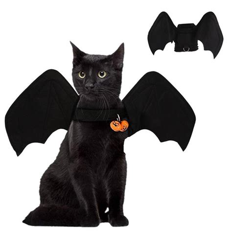 Cat Costumes Halloween Costume Black Bat Wing Cloak For Dog Puppy