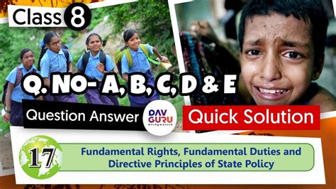 Chapter 17 Fundamental Rights Duties And Dpsp Class 8 Dav Social