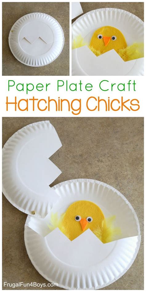 Paper Plate Craft Hatching Chicks Paper Plate Crafts