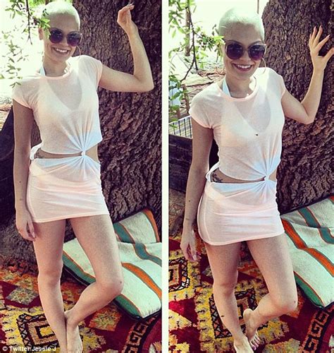 Jessie J Detracts From Her Shaved Head As She Shows Off Her Incredible Bikini Body Daily Mail