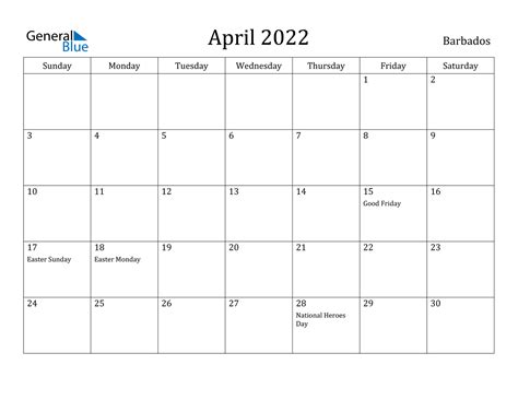 April 2022 Calendar Image Best Calendar Example