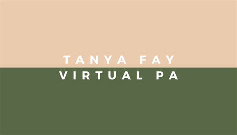 Tanya Fay Virtual Pa