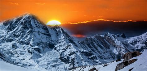 Sunrise At Mountain Free Stock Photo Public Domain Pictures