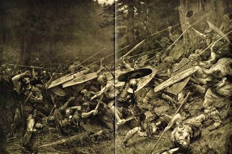 Up and down the column, german warriors poured from the trees and tore into unprotected roman flanks. "Furor Teutonicus" - The Battle of Teutoburg Forest, 9 C.E ...