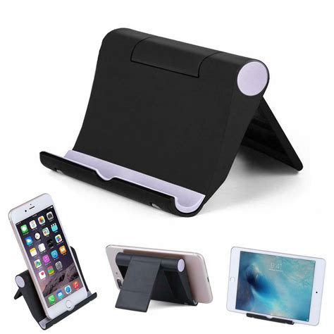 Universal Foldable Cell Phone Desk Stand Holder Mount Cradle For Tablet