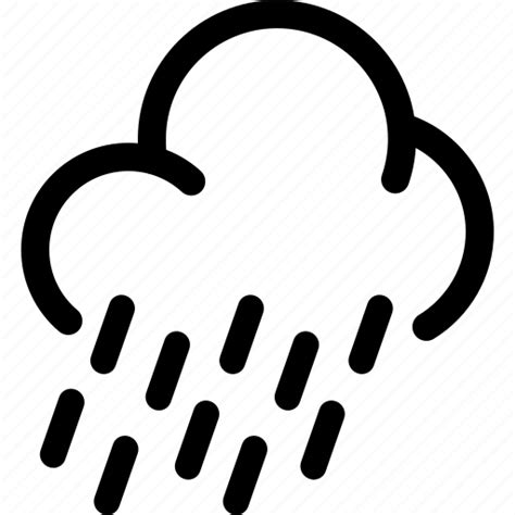 Cloud Heavy Rain Rain Rainstorm Rainy Weather Icon