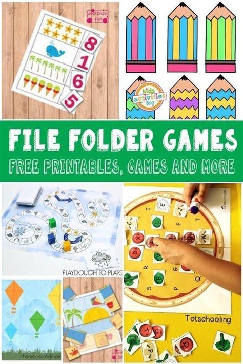 Matchless Preschool File Folder Games Free Printable Fruit Of The