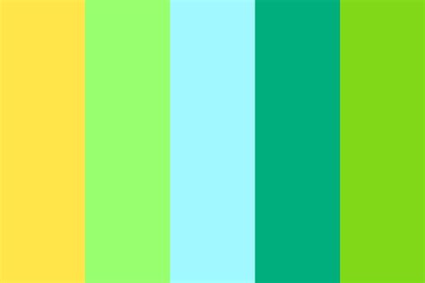 Blue Green Yellow Color Palette