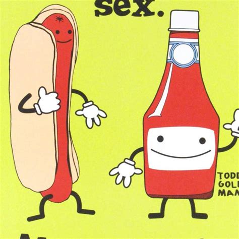 todd goldman signed practice safe sex always use a condiment 24x36 fine art lithograph