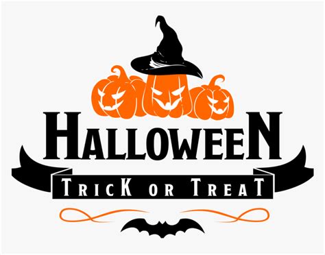 Transparent Halloween Text Png Halloween Trick Or Treat Clipart Png