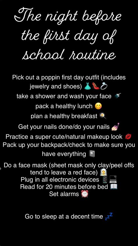 Night Before Your First Day Of School Routine 🥵 School Routine For