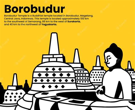 Premium Vector Candi Borobudur