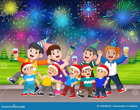 celebrating new year clipart pictures