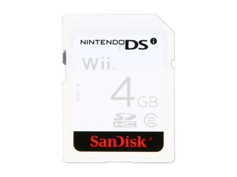 Sandisk 4gb Secure Digital High Capacity Sdhc Nintendo Dsi Memory