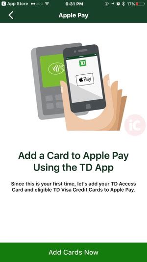In app store app, if you select create account from menu, you will not be able to find none option. TD Canada for iOS Now Lets You Easily Add TD Cards to Apple Pay | iPhone in Canada Blog