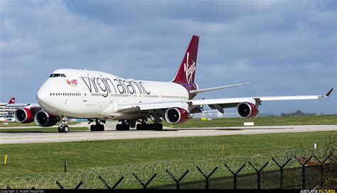 G Vbig Virgin Atlantic Boeing 747 400 At Manchester Photo Id