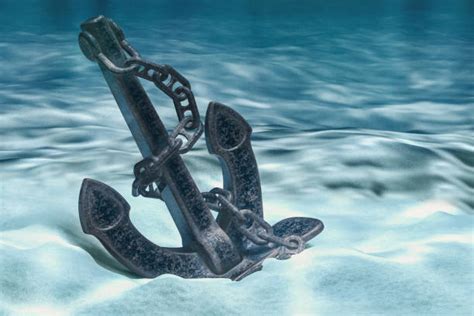 Anchor Sand Underwater Sea Stock Photos Pictures And Royalty Free Images