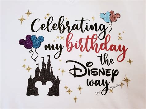 Celebrating My Birthday The Disney Way Etsy