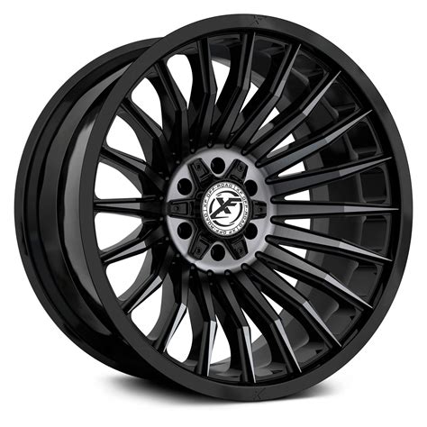 Xf Off Road Xf 231 Wheels Gloss Black With Titanium Face Rims Xf