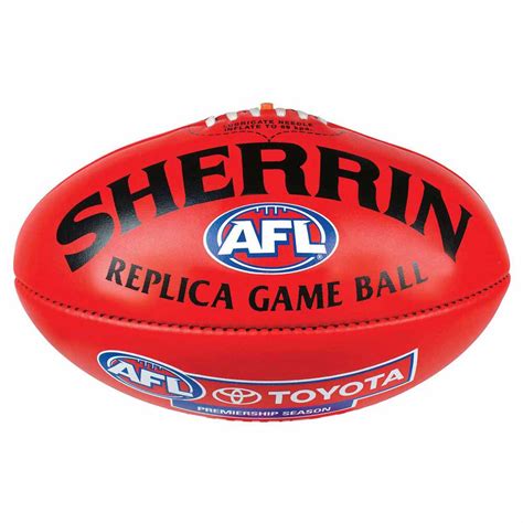 Sherrin Afl Replica Game Ball Red 5 Rebel Sport