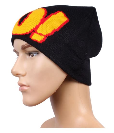 Sushito Black Woolen Cap Buy Online Rs Snapdeal