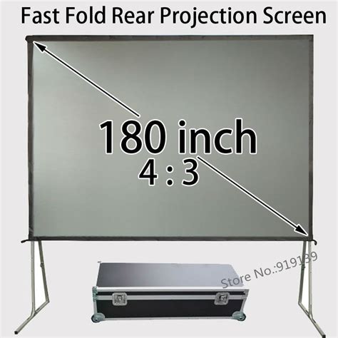 Best Quality 180 Diagonal 43 Easy Folding Rear Projection Screen With