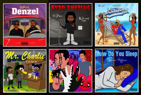 Draw Cartoon Mixtape Cover Album Cover Art And Animation By