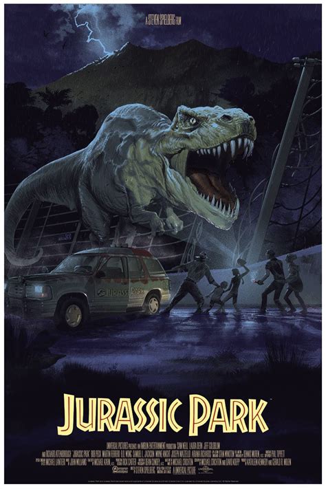Jurassic Park By Stan And Vince Carteles De Cine Cine Fantastico