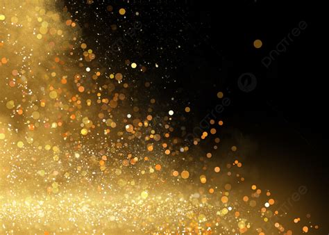 Light Irradiation Gold Particle Dust Background Dust Light