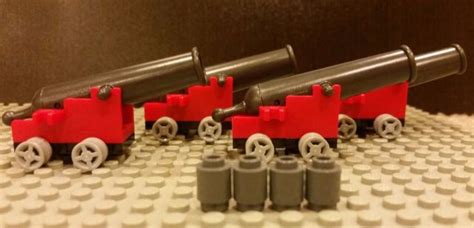 Lego New Set4 Complete Cannons W Wheels And Base For Imperial