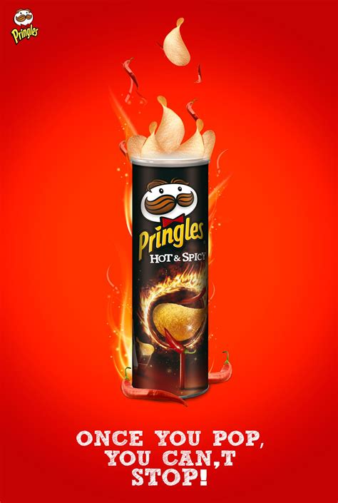 Pringles Print Ad On Behance Mockup Design Ad Design Food Graphic