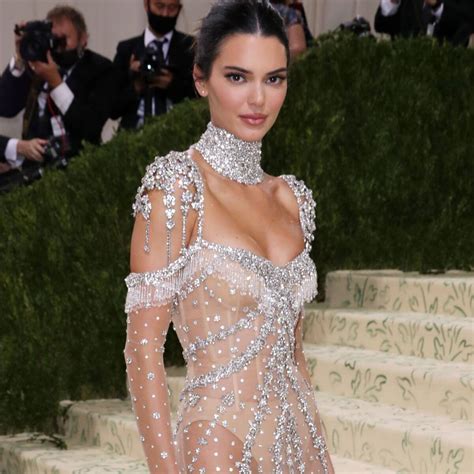 kendall jenner oozes sex appeal in jaw dropping nude gown at the 2021 met gala