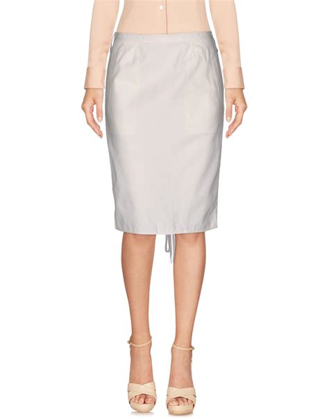 Jean Paul Gaultier Knee Length Skirt In White Lyst