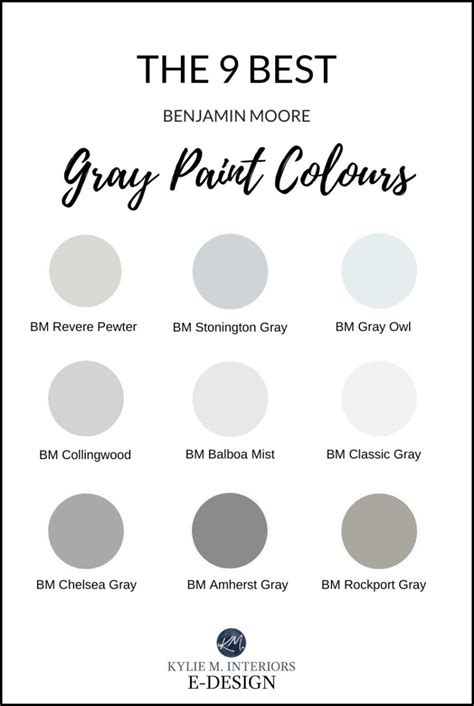 The 9 Best Benjamin Moore Paint Colors Light And Dark Grays Incl
