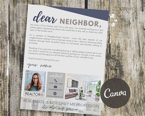 Real Estate Agent Letter New Real Estate Flyer Real Estate Etsy In