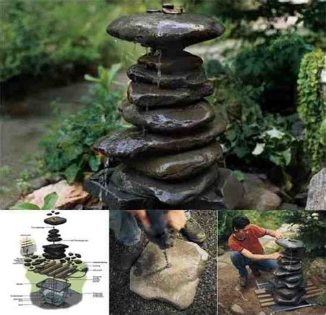 Single images and dimension for diy water fountain diy water fountain, garden water Beautiful DIY Zen Water Fountain - Do-It-Yourself Fun Ideas