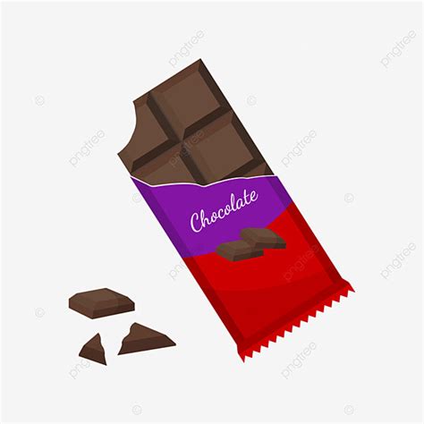 Chocolate Bite Vector Png Images Delicious Chocolate Bar With Bite Vector Illustration