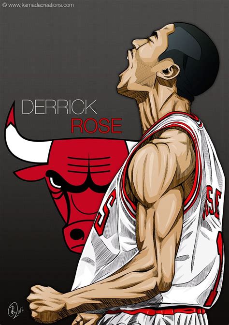 Derrick Rose Nba Basketball Art Basketball Art Derrick Rose