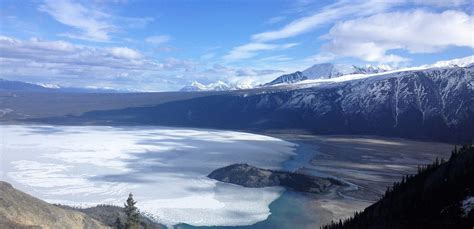 Kluane Lake In The Spring Le Lac Kluane Au Printemps Yukon Canada