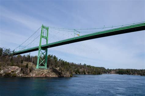 The Thousand Islands Bridge Stock Photo Image Of Island Ontario