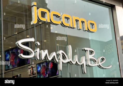 Shop Sign Stock A Shop Sign For Jacamo Simplybe In Oxford Street