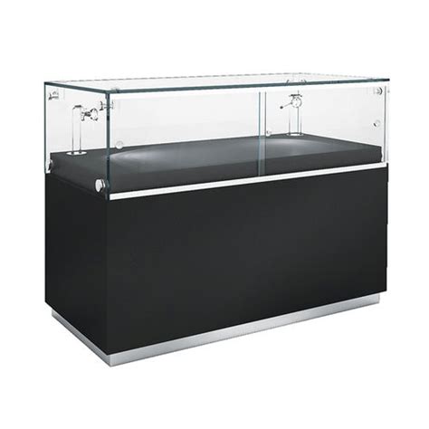 Contemporary Display Case Wg003cl Shopkit Glass Illuminated Low
