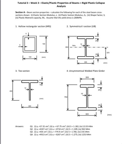 Plastic Section Modulus Of I Beam Formula Home Interior Design