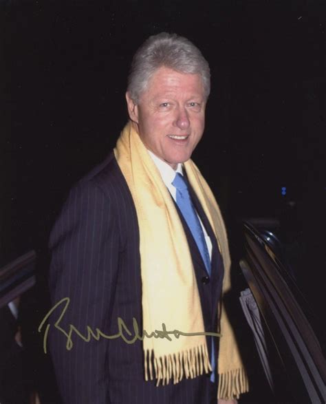 President Bill Clinton Signed Photo